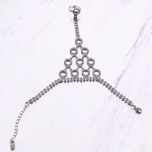Sexy hand harness slave bracelet bling rhinestone